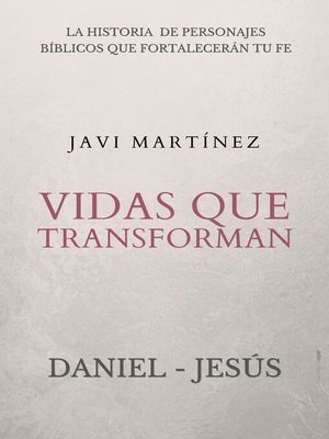 cover image of Vidas que transforman (Daniel y Jesús)